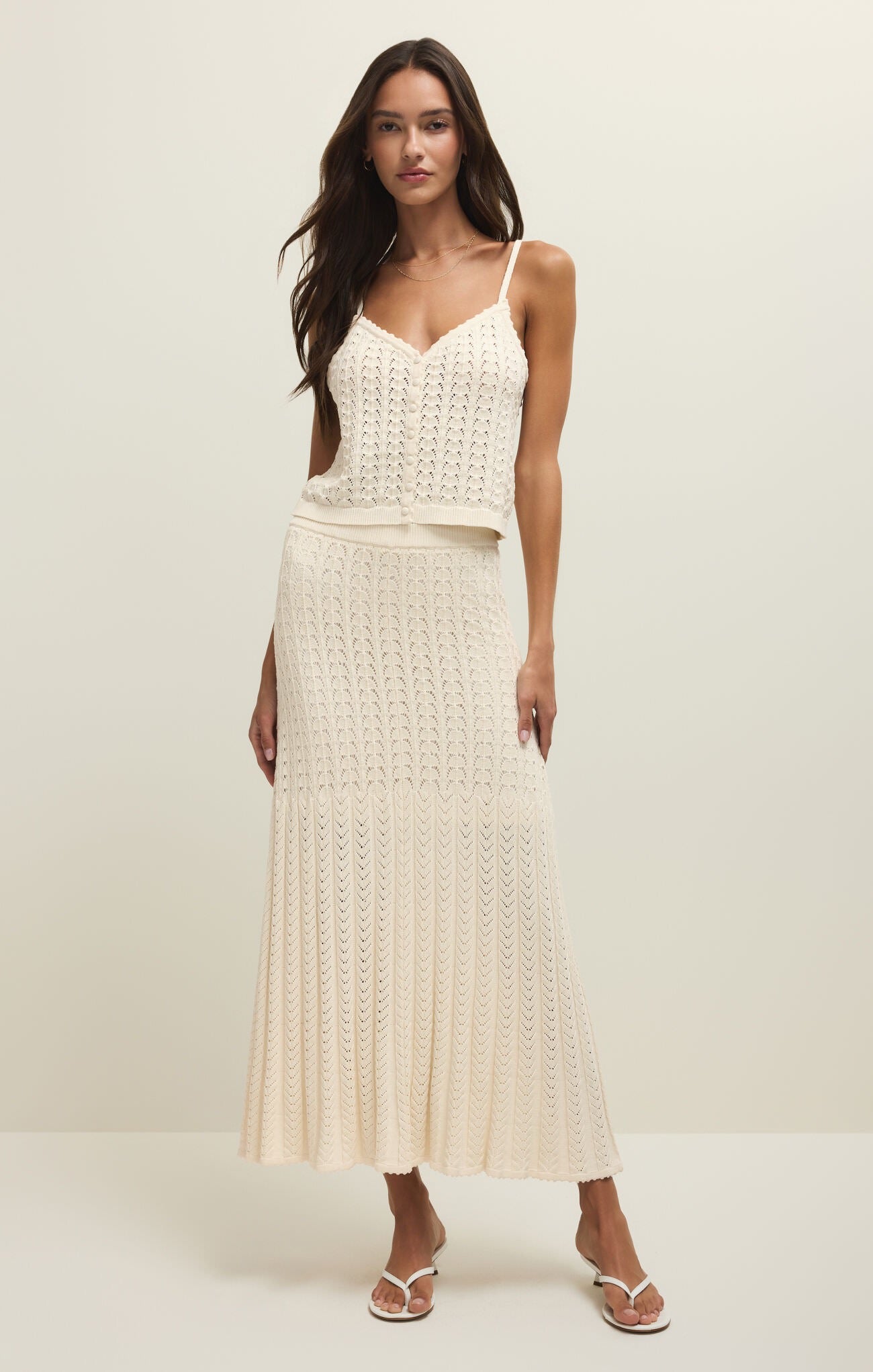 Z Supply Lexa Sweater Skirt - CLOUD