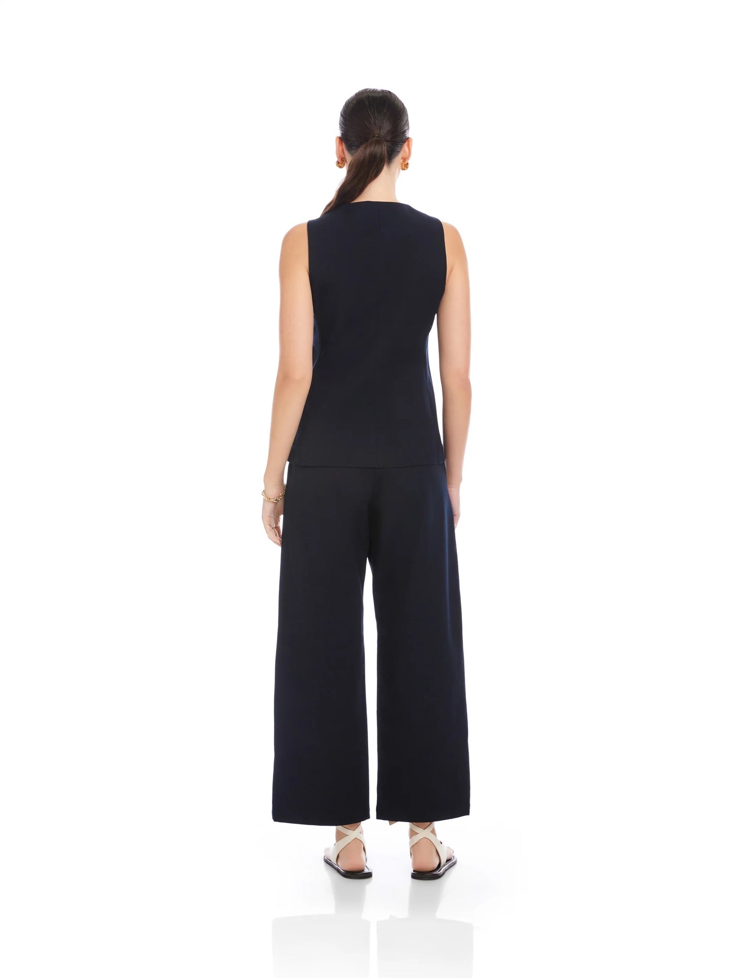 Fifteen Twenty June Button-Up Vest - MIDNIGHT BLUE