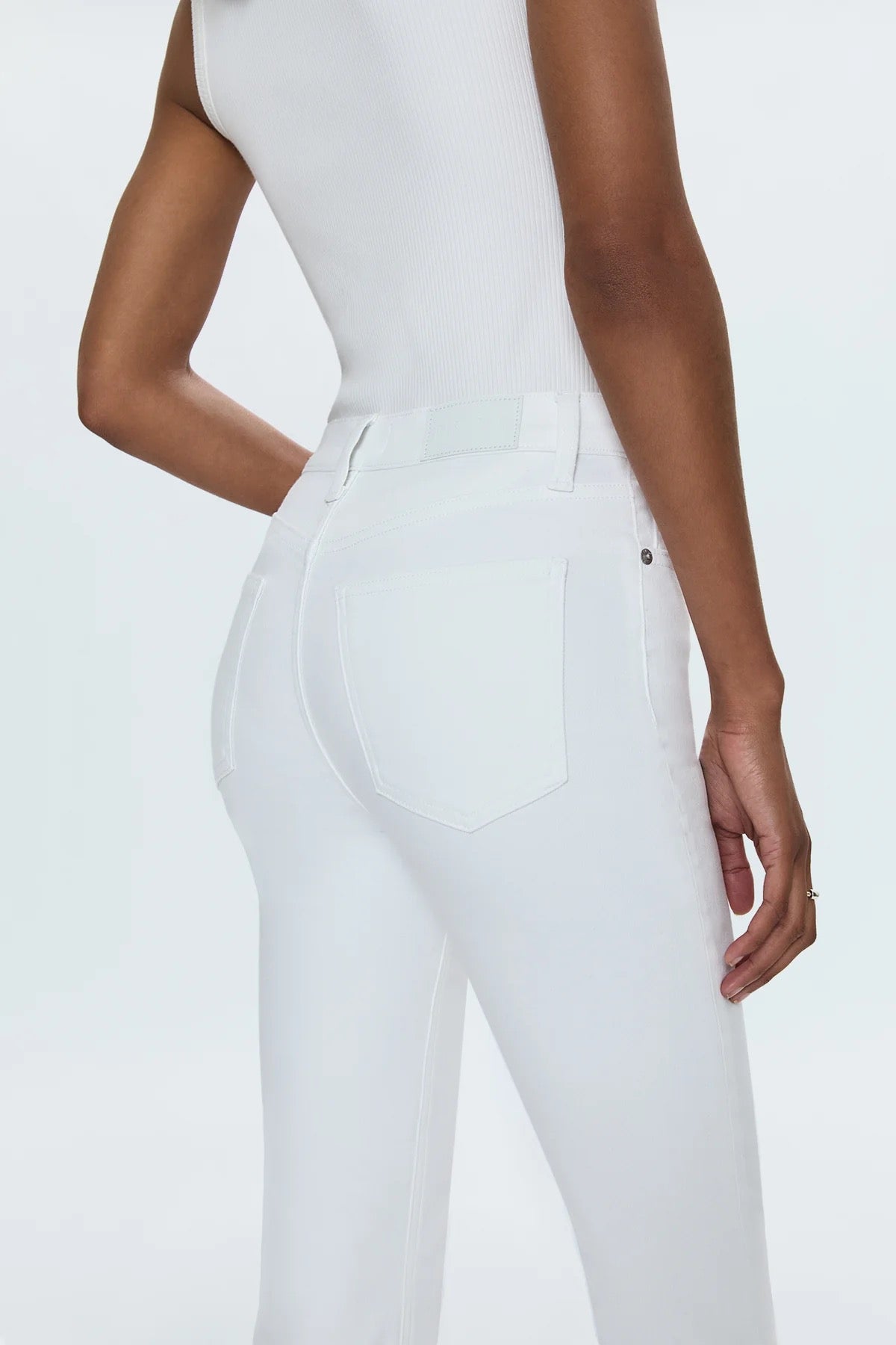 Pistola Lennon High Rise Crop Boot - VIVID WHITE