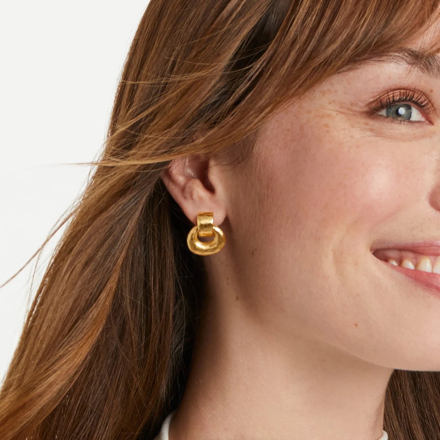 Julie Vos Avalon Demi Doorknocker Earring GOLD - OS