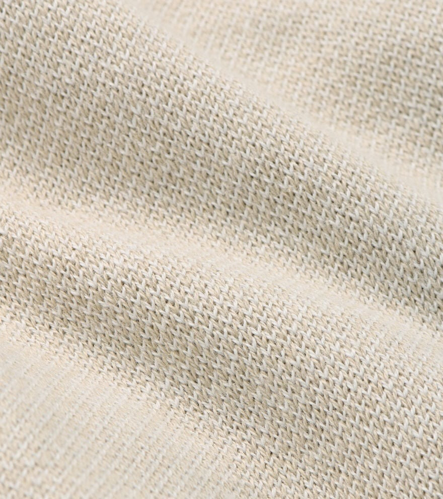 Peter Millar Cool Spun Birdseye Quarter-Zip Sweater - TRUFFLE