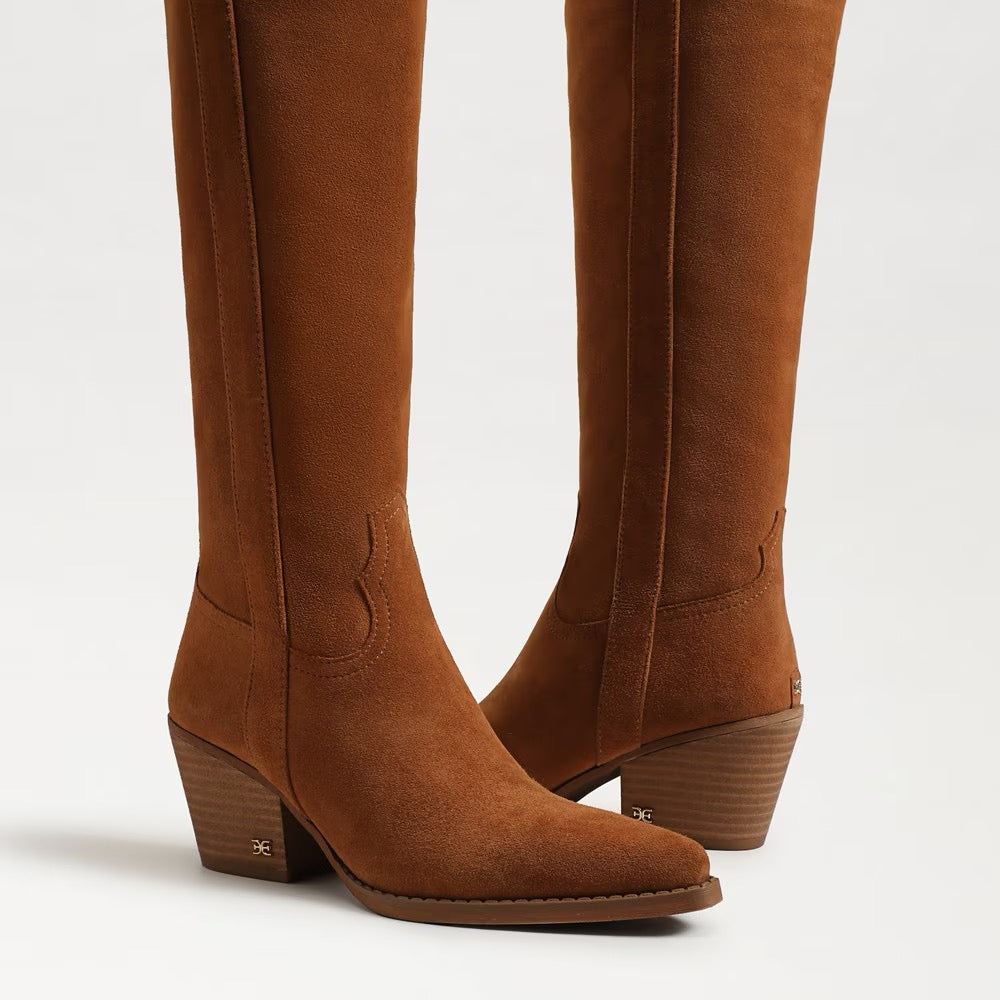Sam Edelman Wyatt Knee High Boot - FRONTIER BROWN SUEDE
