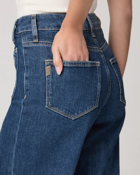 Paige Anessa Wide Leg Jean - NAVIGATOR