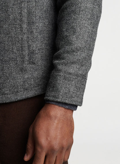 Peter Millar Yorkshire Wool Shirt Jacket - CHARCOAL