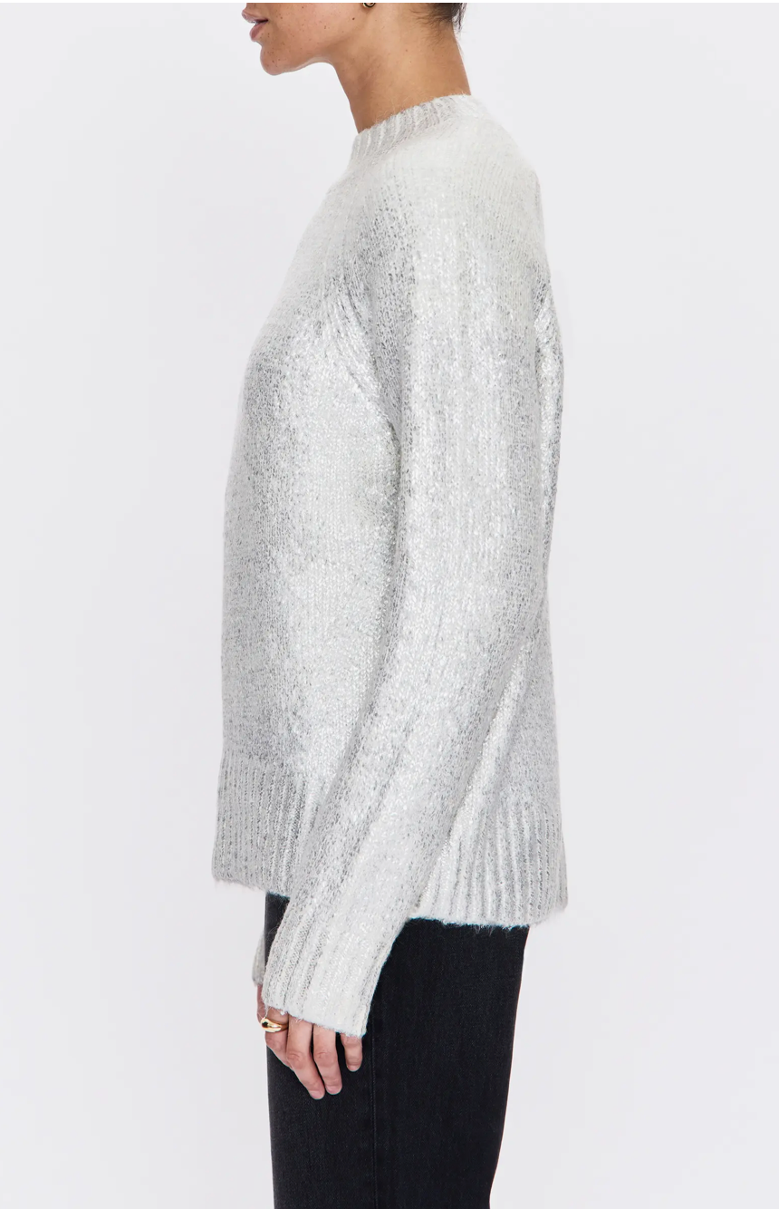Pistola Ilana Metallic Sweater - SILVER FROST