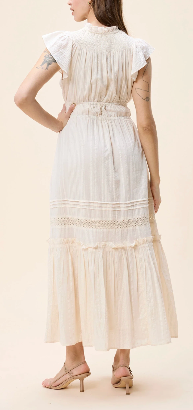 CLE Indira Ankle Dress BUTTERCREAM