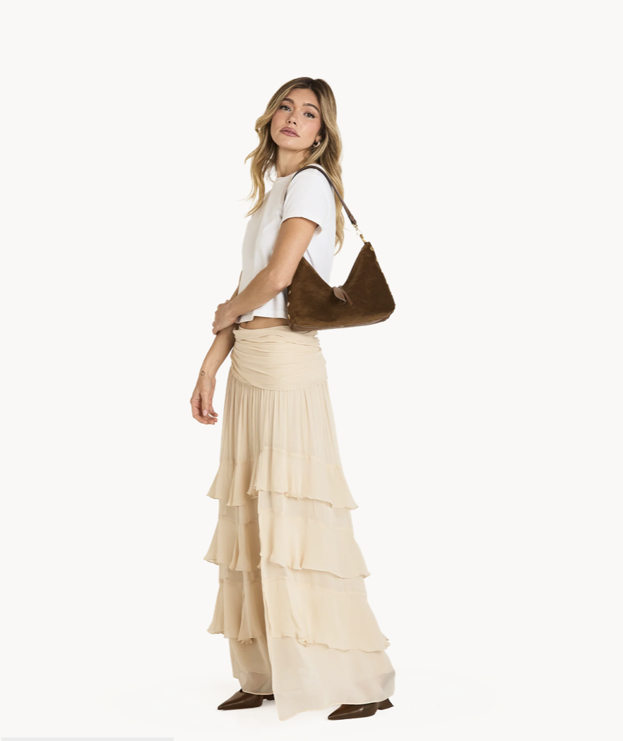 HAM Grace Medium CINNAMON SUEDE/ANTIQUE GOLD
