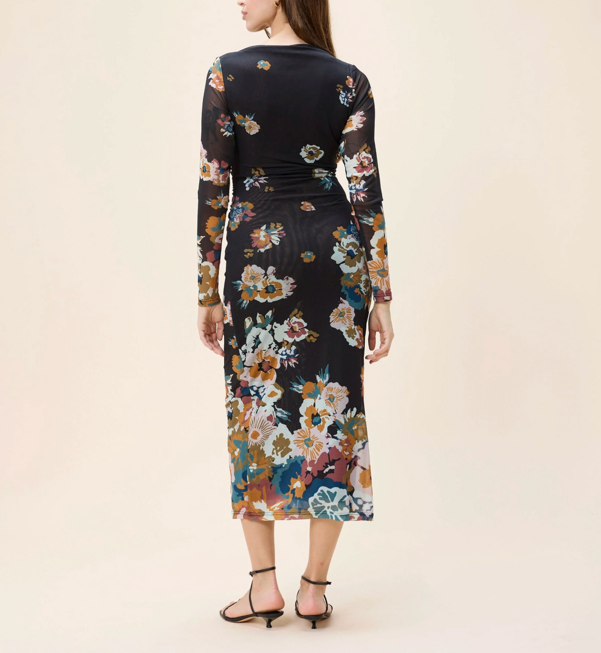 Cleobella Lura Mesh Midi Dress - VITET FLORAL PRINT