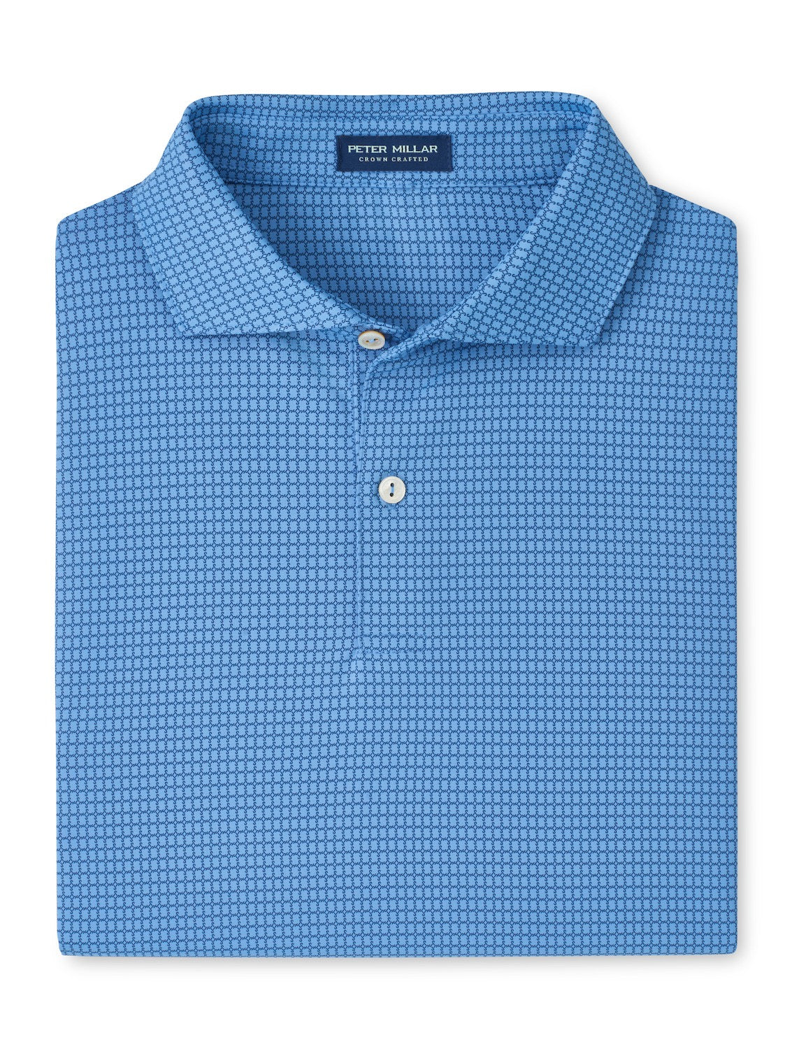 PM CC Ponte Performance Jersey Polo DUSK BLUE