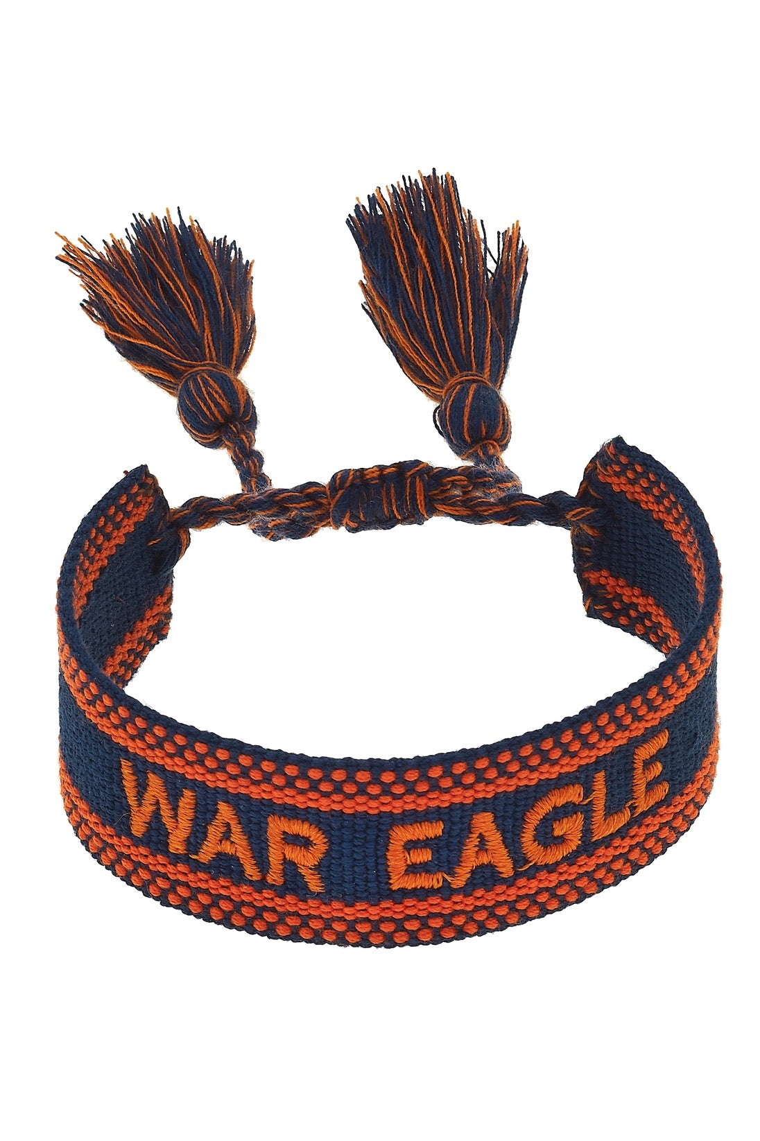CS WAR EAGLE Woven Tassel Bracelet NAVY
