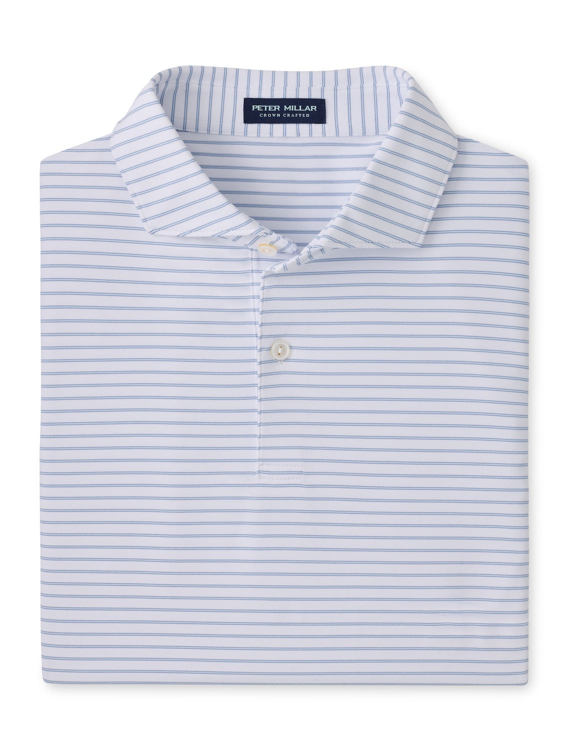 PM CC Keynote Performance Jersey Polo WHITE/BLUE BRISK