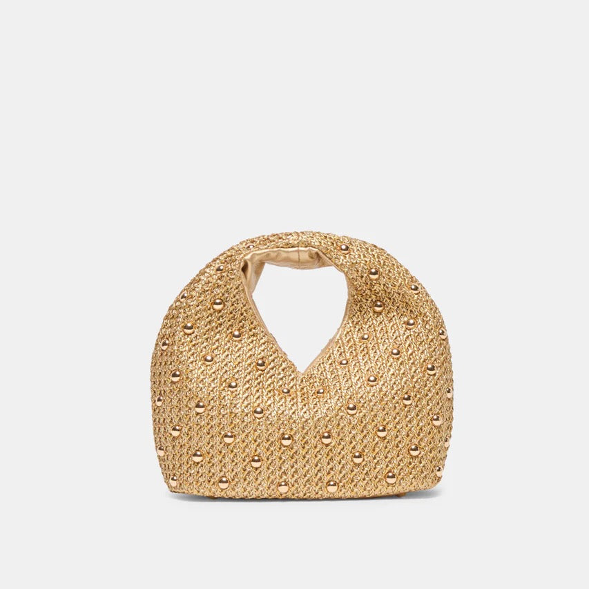 DV Dahlia Handbag GOLD RAFFIA