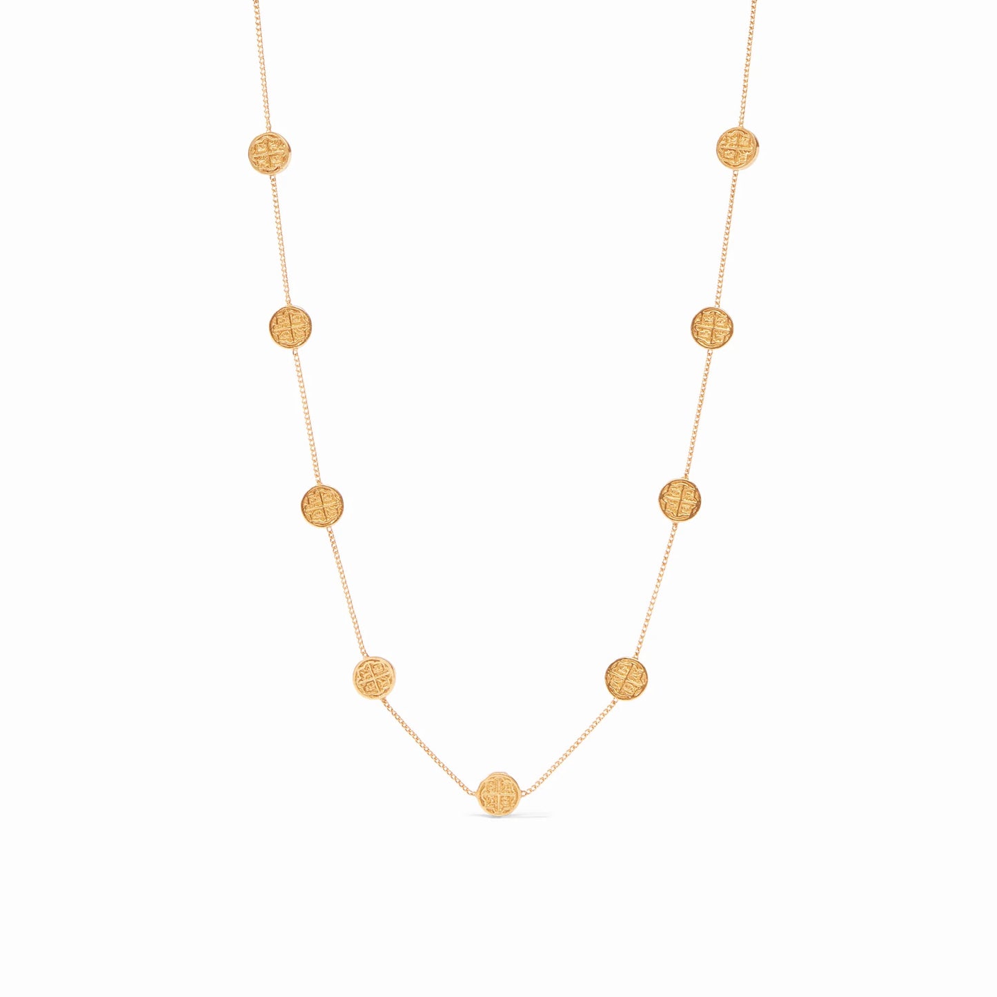 Julie Vos Valencia Delicate Station Necklace GOLD - OS