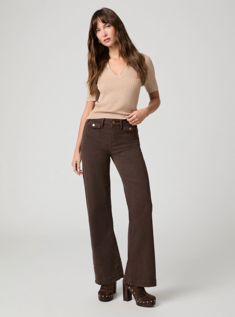 PA Leenah 32" Mini Patch Pockets RICH CHOCOLATE