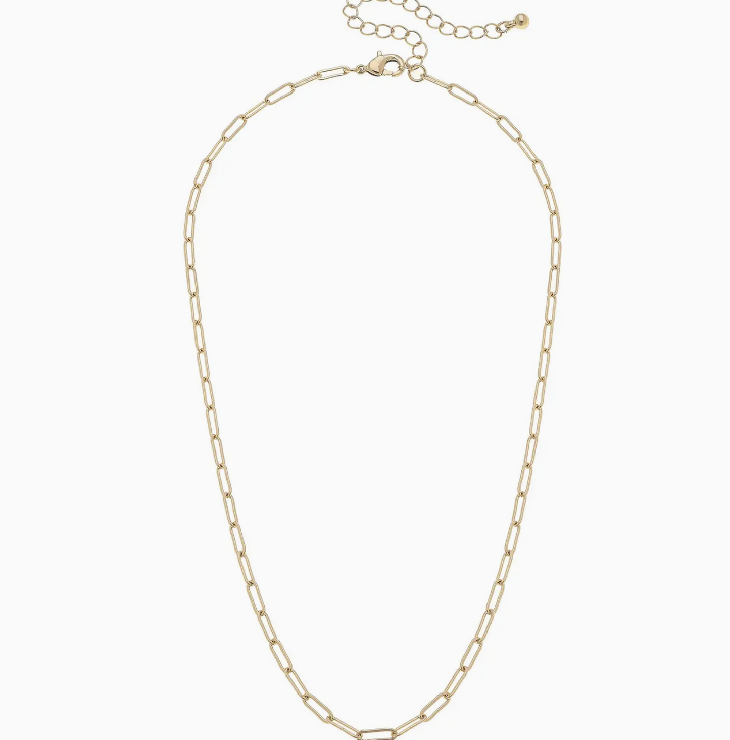 CS Celia Paperclip Chain Charm Necklace Base SHINY GOLD