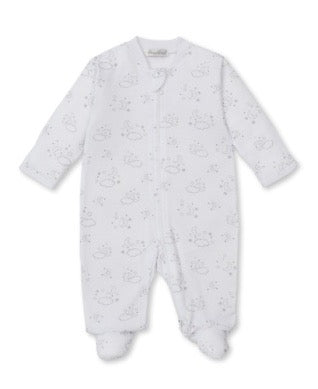 KK Cheerful Good Night Footie w/ Zip SILVER