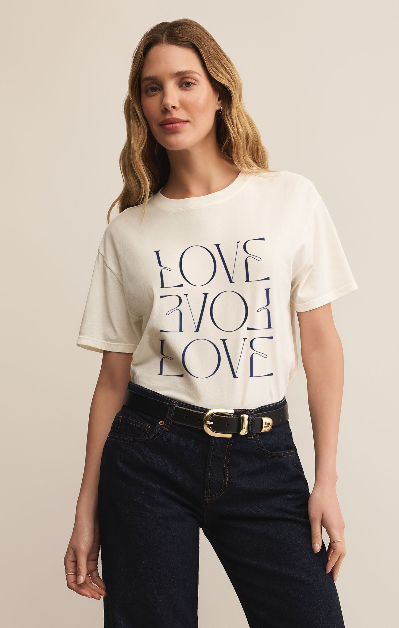 ZS Love Boyfriend Tee SEA SALT