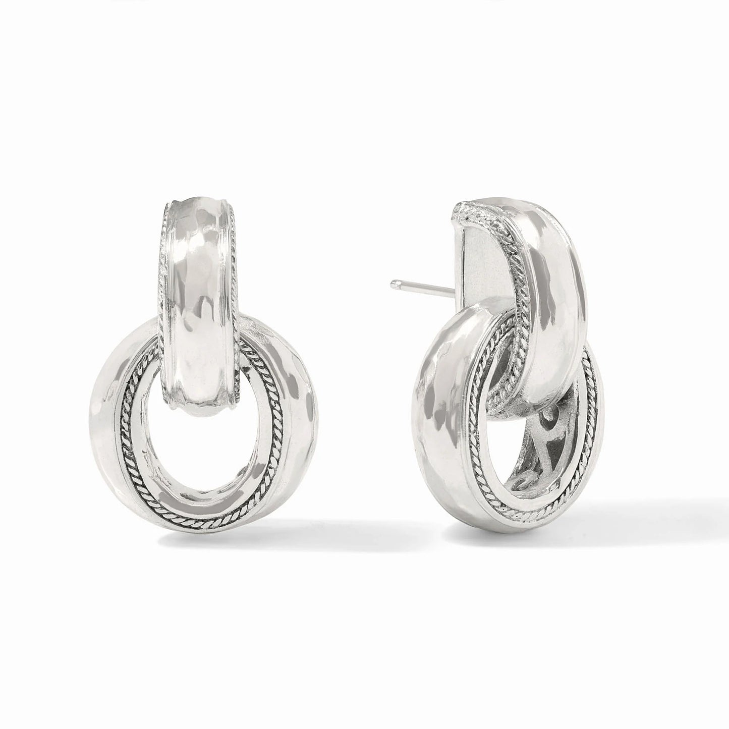 JV Cannes Doorknocker Earring SILVER - OS