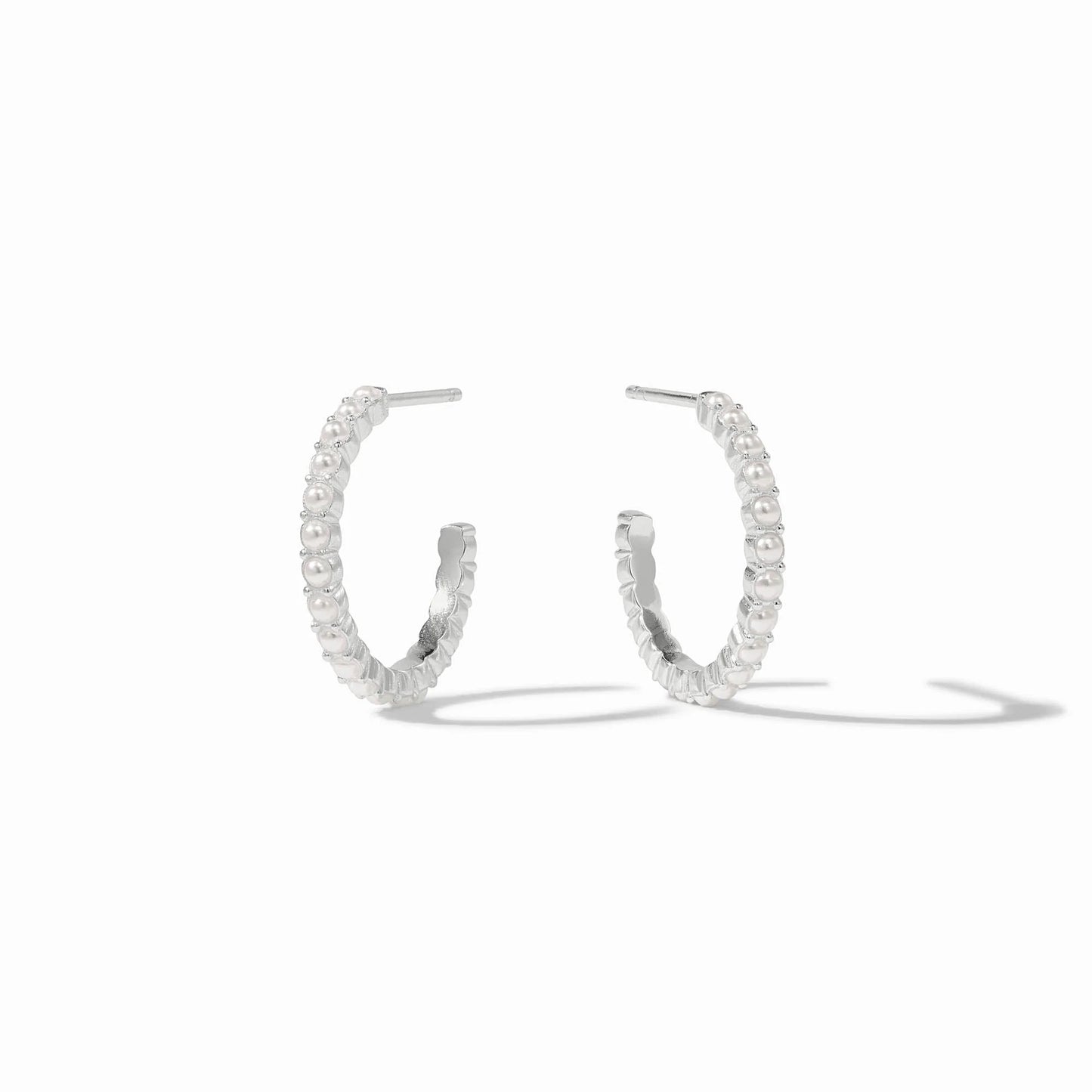 JV Juliet Hoop SILVER PEARL - S
