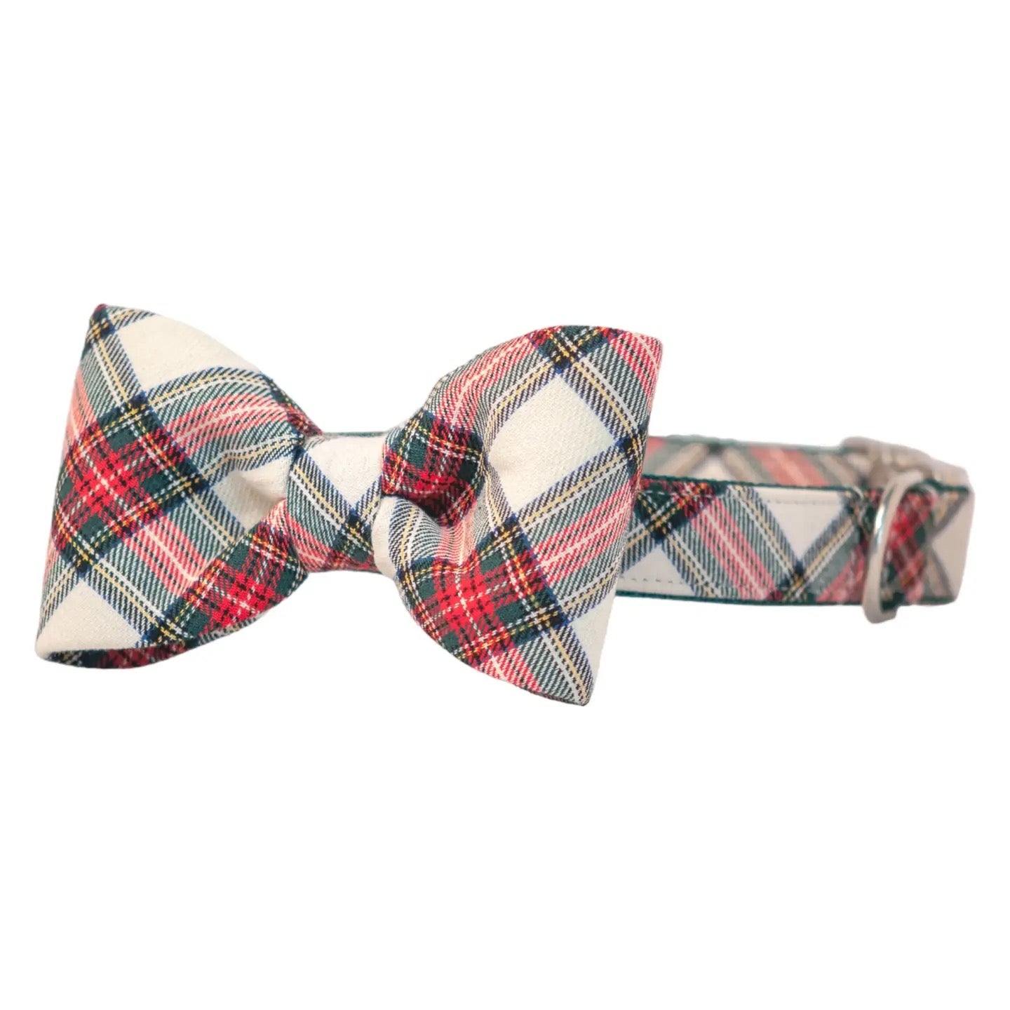 CLL Ellie's Plaid Bow Tie Dog Collar MULTI