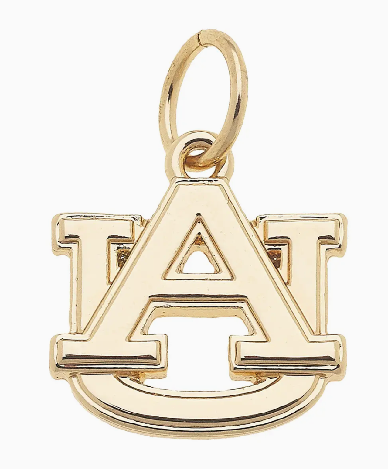 CS Auburn Tigers Shiny Gold Logo Charm