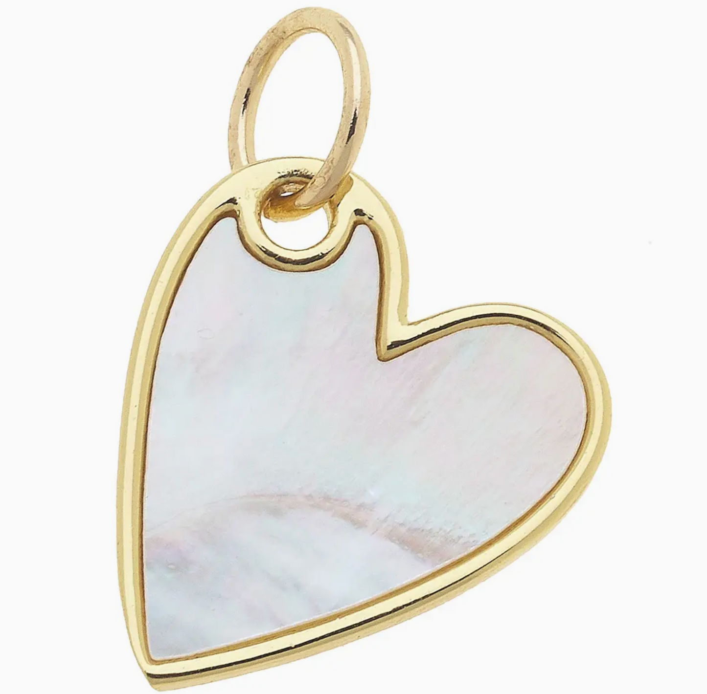 CS Heart Charm Mother of Pearl