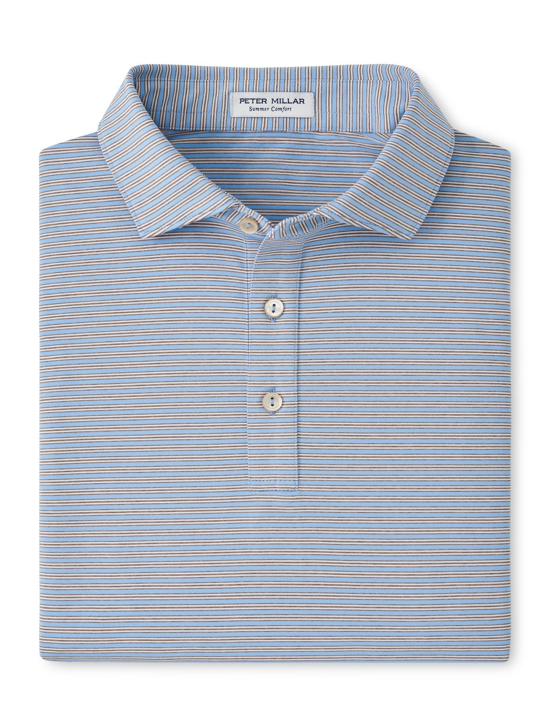 Peter Millar Culver Performance Jersey Polo - COTTAGE BLUE