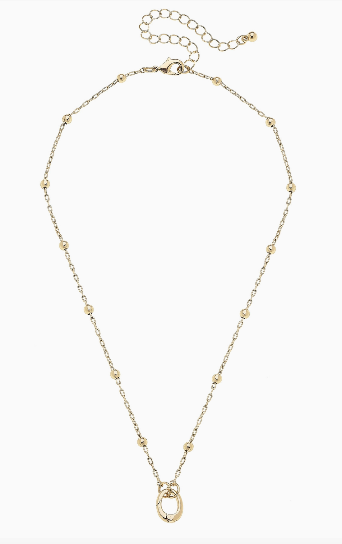CS Annie Multi Link Charm Necklace Base SHINY GOLD