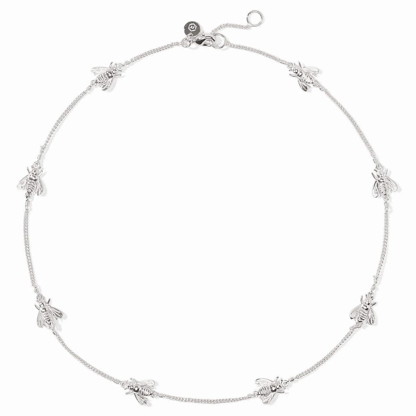 JV Bee Delicate Station Necklace SILVER - OS