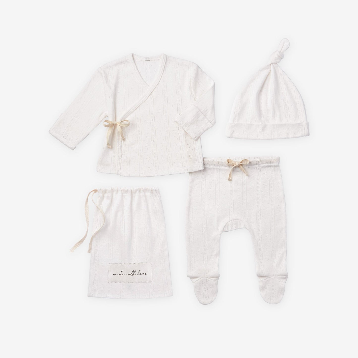 EB Welcome to the World Layette Bag Set WHITE - NB