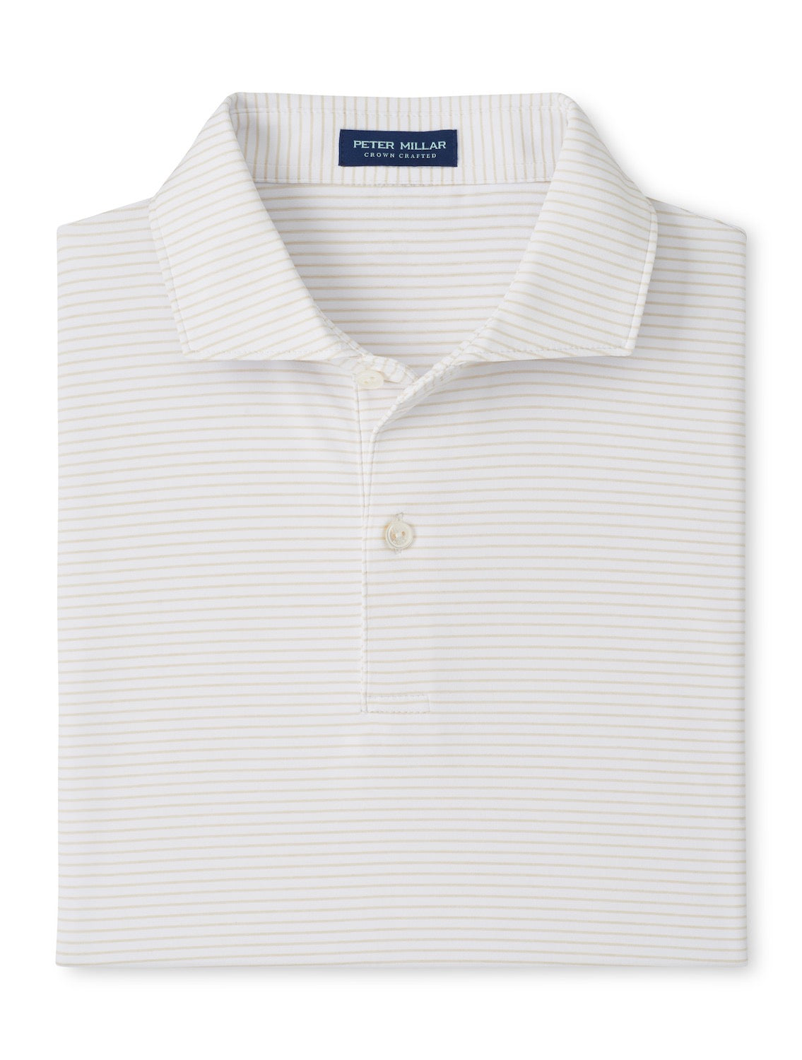PM CC Ballad Performance Jersey Polo WHITE/TRUFFLE