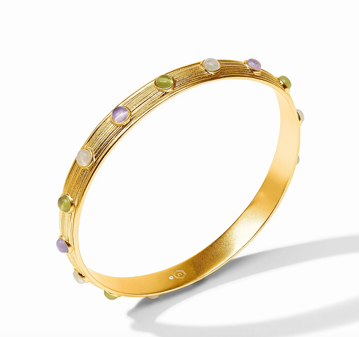 JV Cobblestone Stone Bangle MULTI STONE CAT'S EYE - M