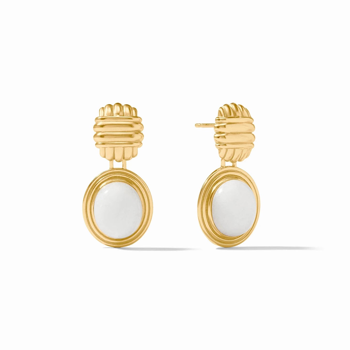 JV Portofino Stone Earring WHITE JADE - OS