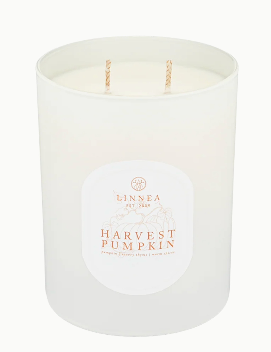 LINNEA Harvest Pumpkin Large Candle - 11oz