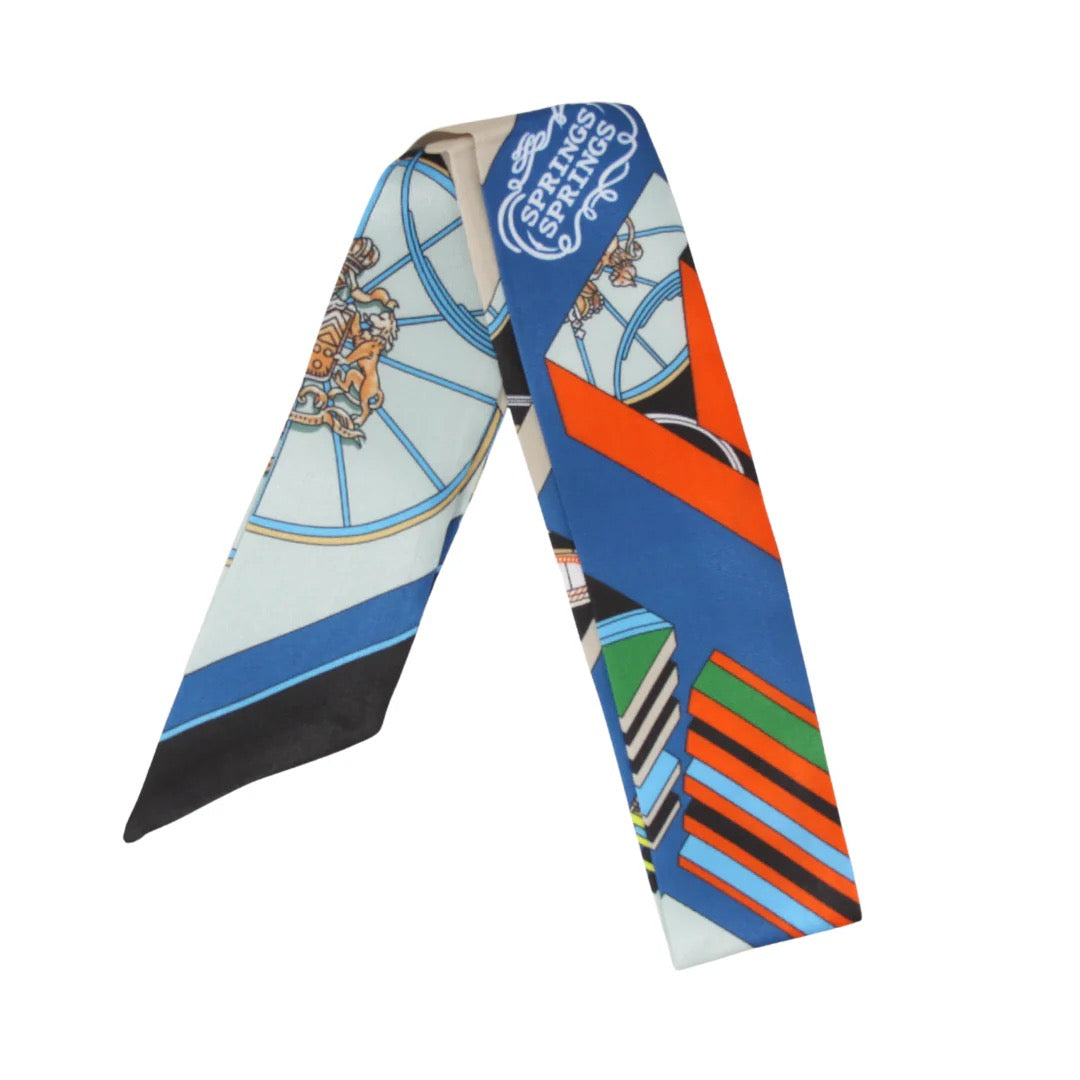 GF Carriage Motif Print BLUE