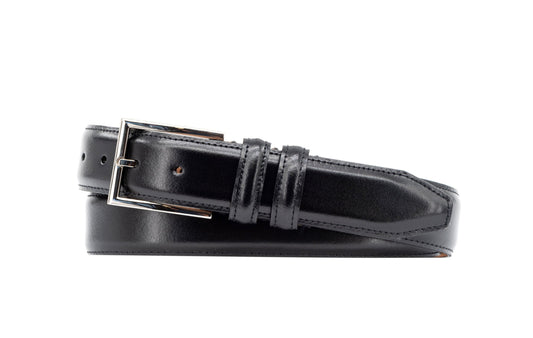 Martin Dingman Samuel Coachman Leather Belt Black