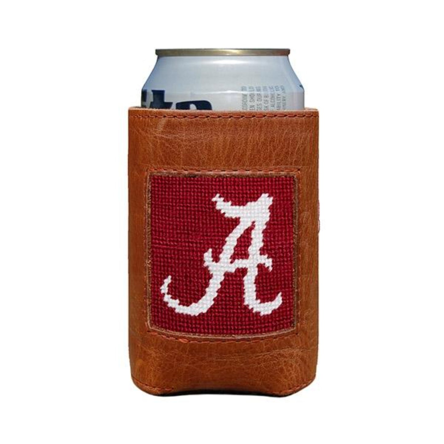 Smathers & Branson Alabama Needlepoint Can Cooler - CRIMSON