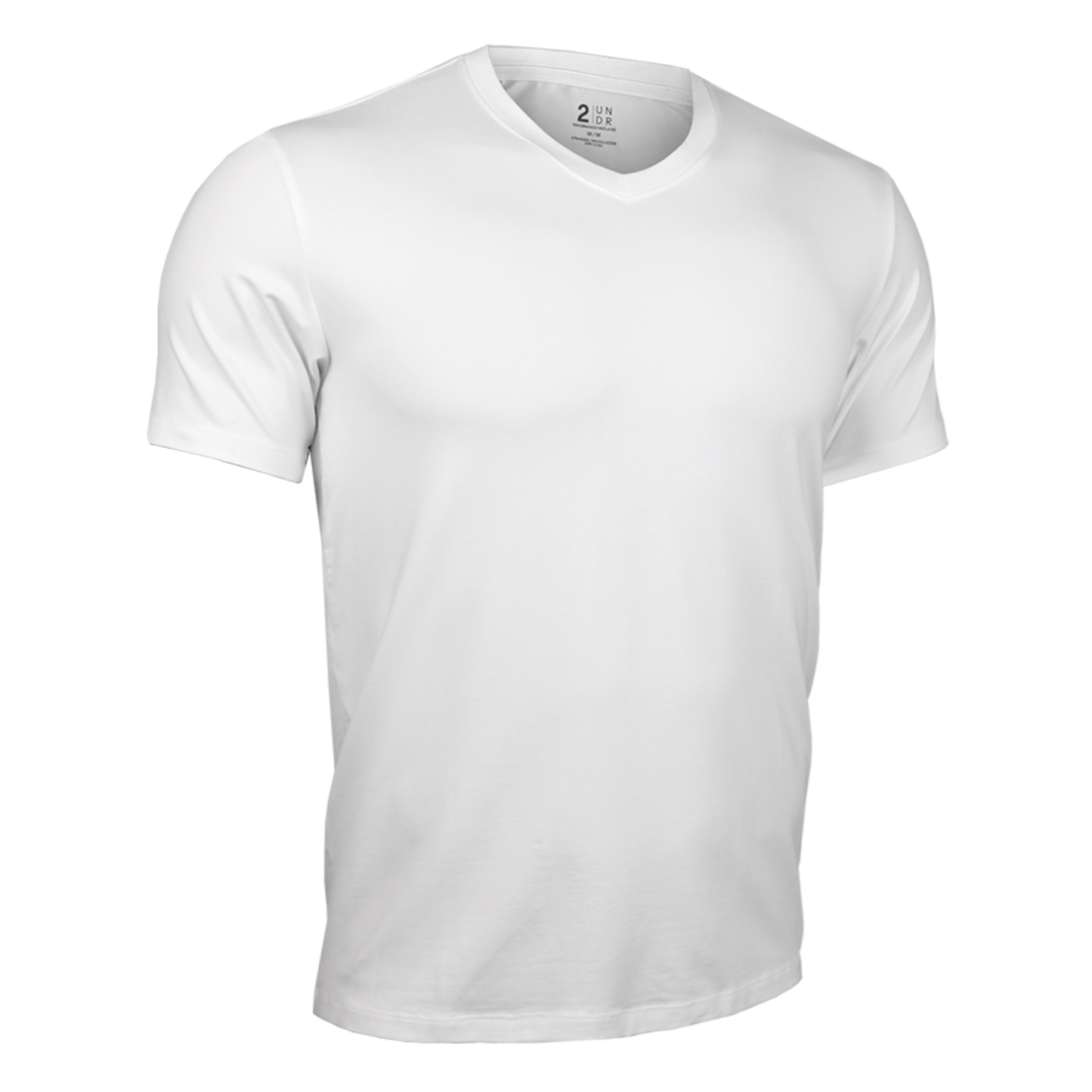 2UNDR Luxury V Neck Tee - WHITE