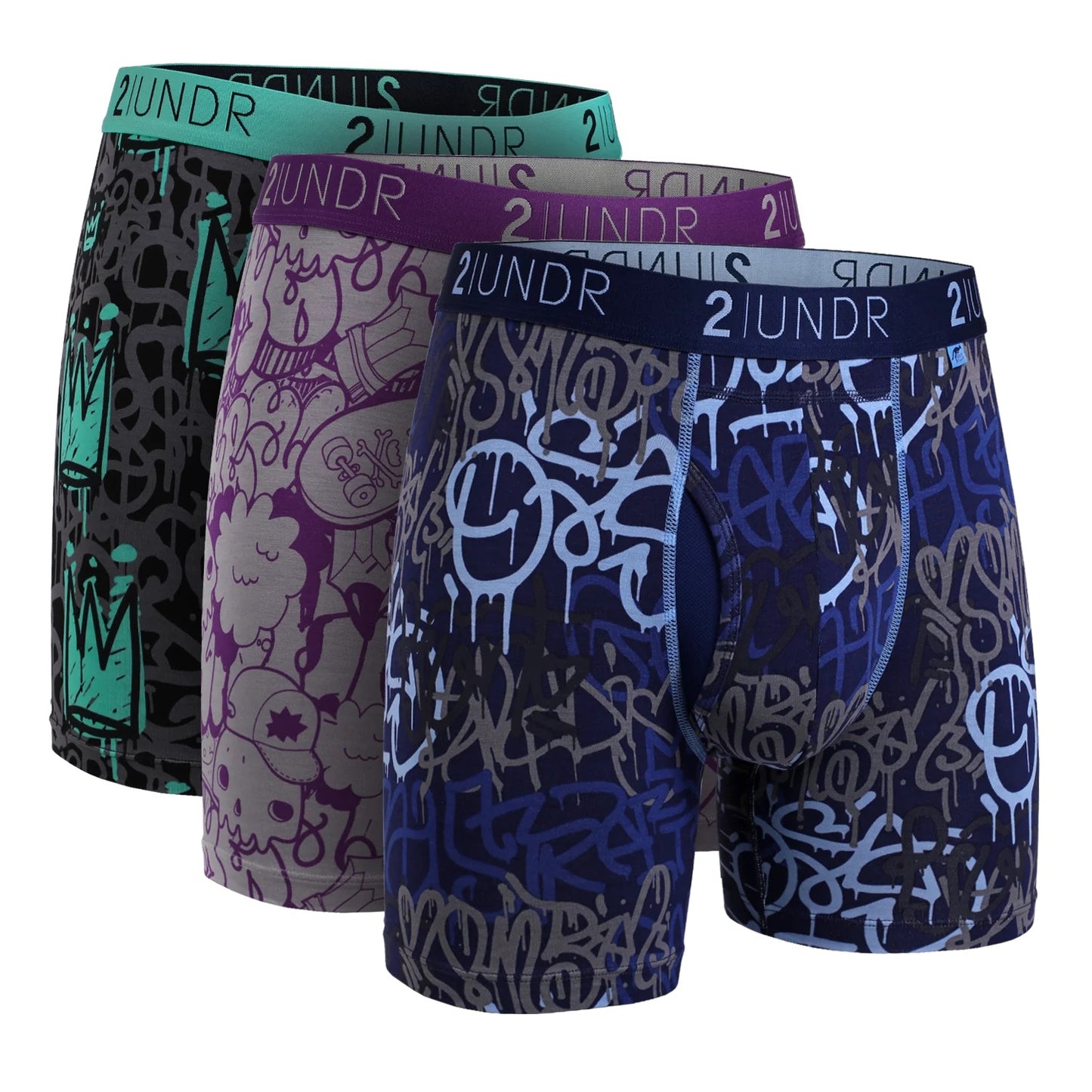 2UNDR Swing Shift 3 Pack - CROWN/SKULLS/DRIPS