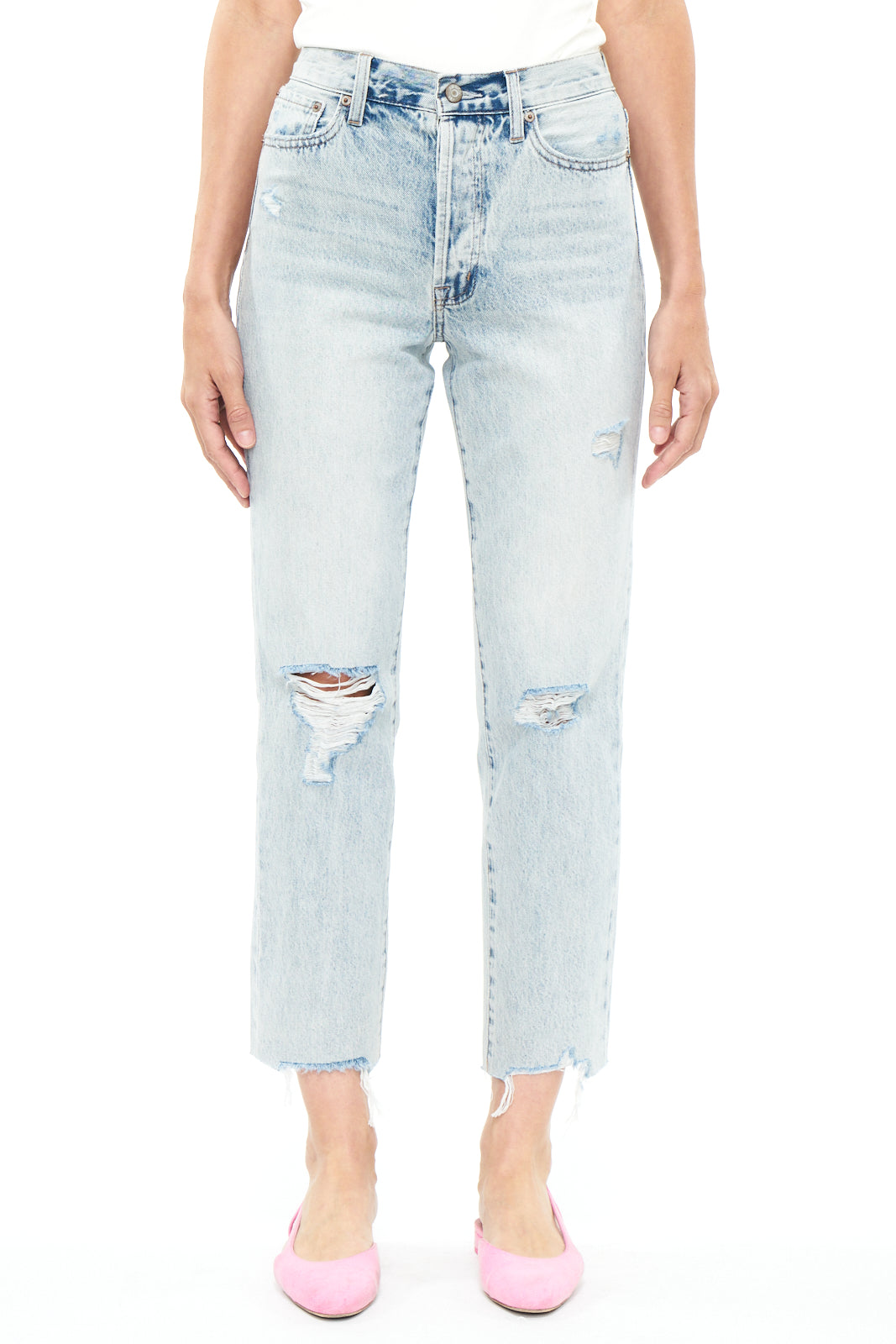 Pistola Charlie High Rise Straight - Hysteria Distressed