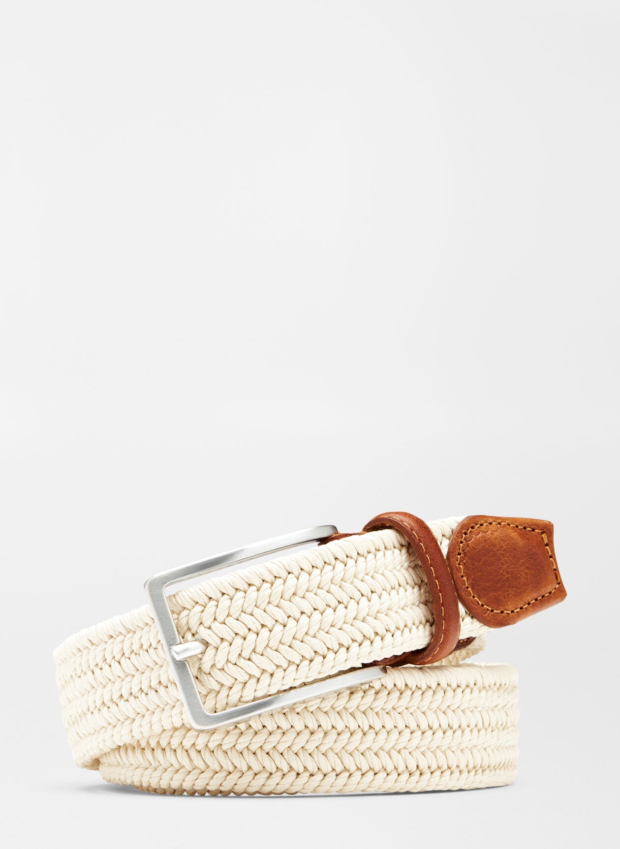 Peter Millar Waxed Braided Belt - Stone
