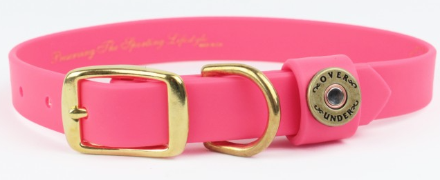 Over Under Water Dog Collar - Pink