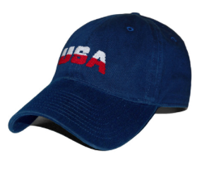 Smathers & Branson USA Needlepoint Hat - Navy