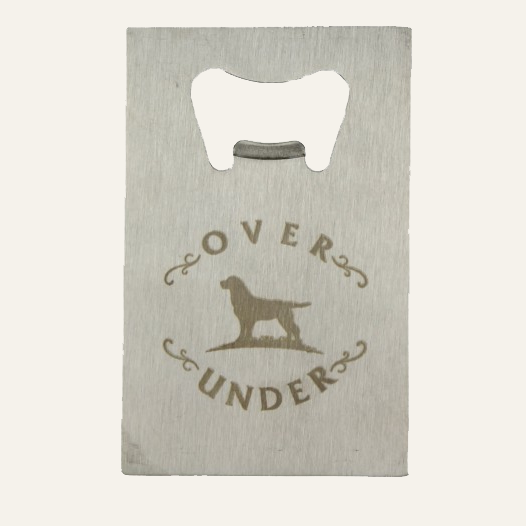 Over Under Credit Card Bottle Opener