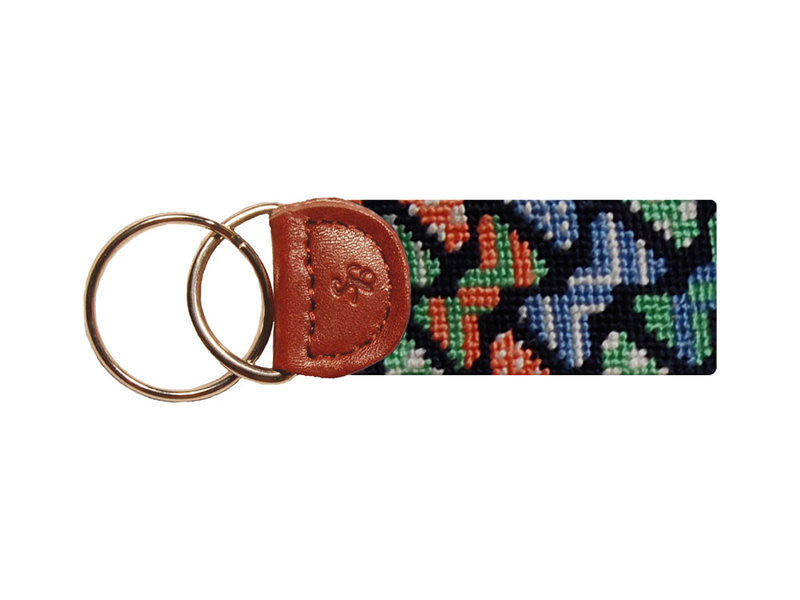 Smathers & Branson Bow Tie Pattern Key Fob - NAVY