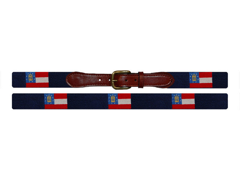 Smathers & Branson Georgia Flag Belt - NAVY