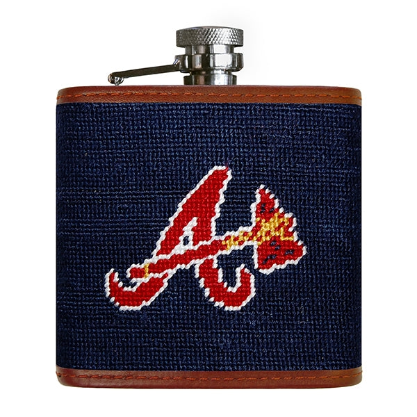 Smathers & Branson Atlanta Braves Flask - DARK NAVY