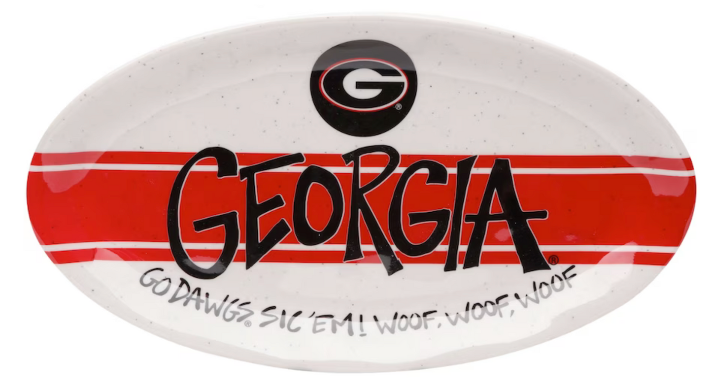 UGA Melamine Oval Platter