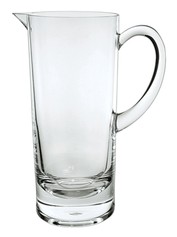 Caspari Tall Pitcher CRYSTAL ACRYLIC