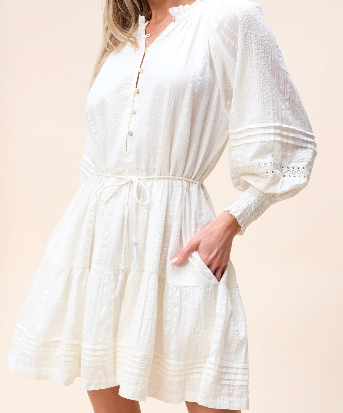 CLE Meadow Mini Dress IVORY